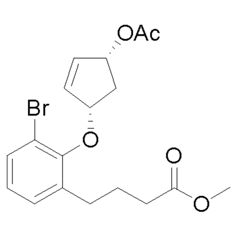 2081187-29-1 | Benzenebutanoic acid, 2-[[(1S,4R)-4-(acetyloxy)-2-cyclopenten-1-yl]oxy]-3-bromo-, methyl ester